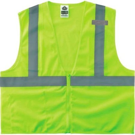 Ergodyne Ergodyne 8210Z XS Lime Type R Class 2 Economy Mesh Vest 21051